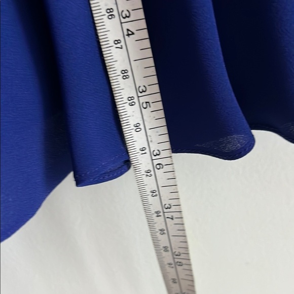 Women's BGBG Maxazria dress, orient blue, lace, knee length, dressy flowy short - Picture 10 of 16